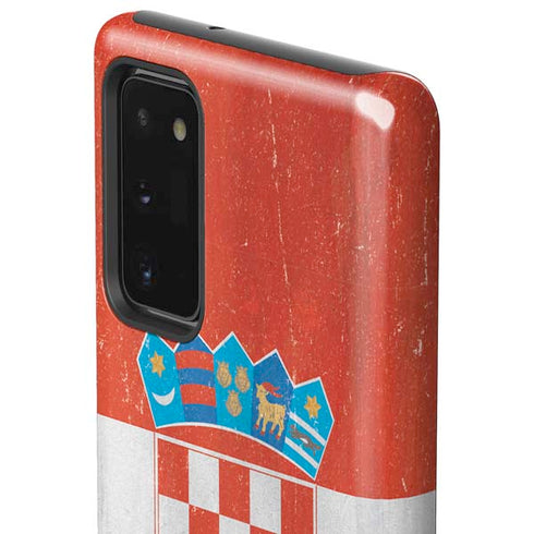 Croatia Flag Distressed Galaxy Note20 5G Pro Case